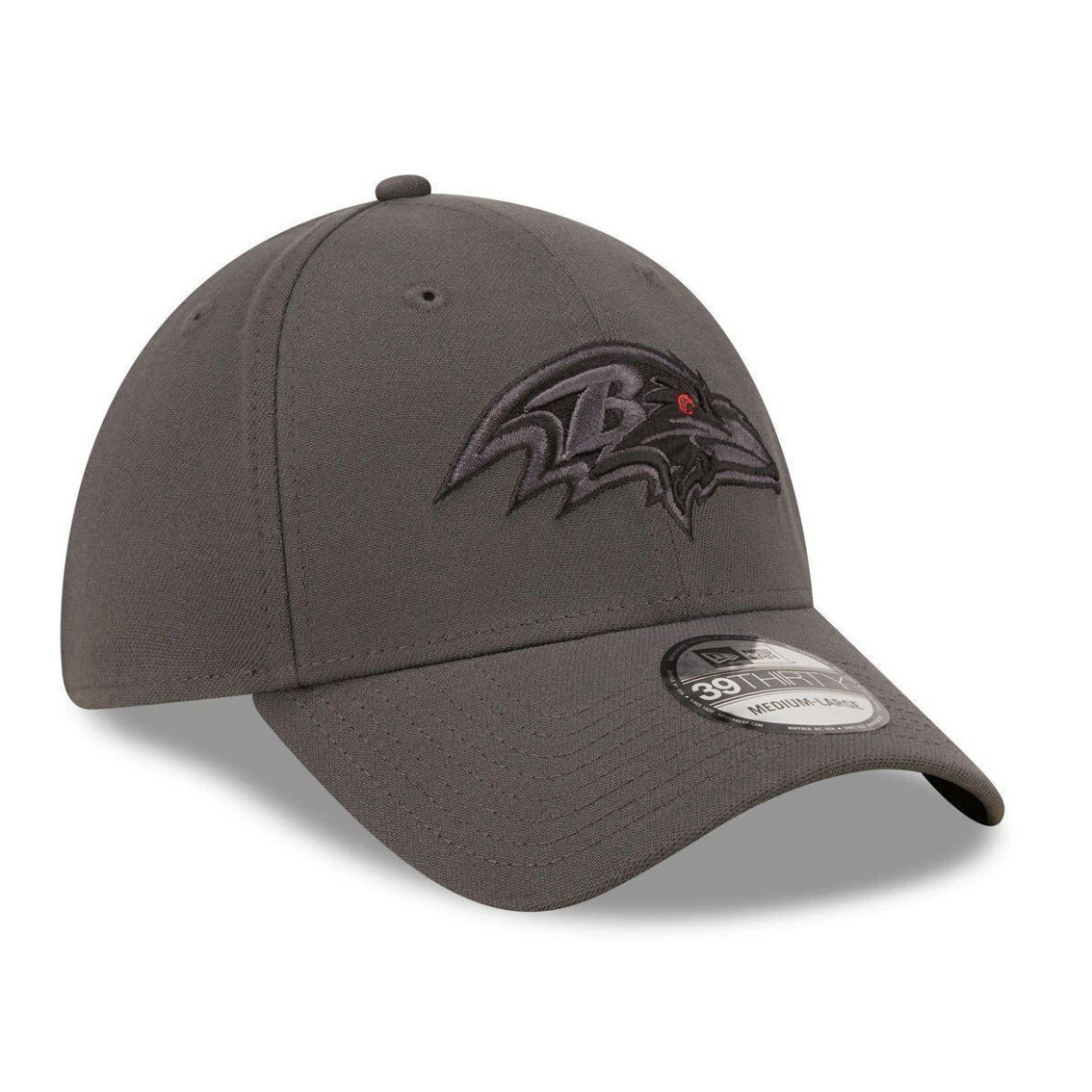 New Era Men's Graphite Baltimore Ravens Classic 39THIRTY Flex Hat 6 New Era Men's Graphite Baltimore Ravens Classic 39THIRTY Flex Hat - Image 4