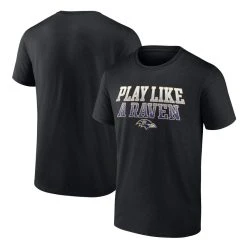 Fanatics Branded Men's Black Baltimore Ravens Big & Tall Play Like A Raven Statement T-Shirt