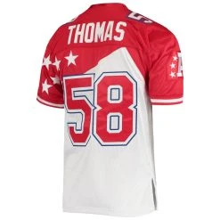 Mitchell & Ness Men's Derrick Thomas White/Red AFC 1995 Pro Bowl Authentic Jersey 9 Mitchell & Ness Men's Derrick Thomas White/Red AFC 1995 Pro Bowl Authentic Jersey -Mitchell & Ness store DSCO1152166637 3550 ALT3