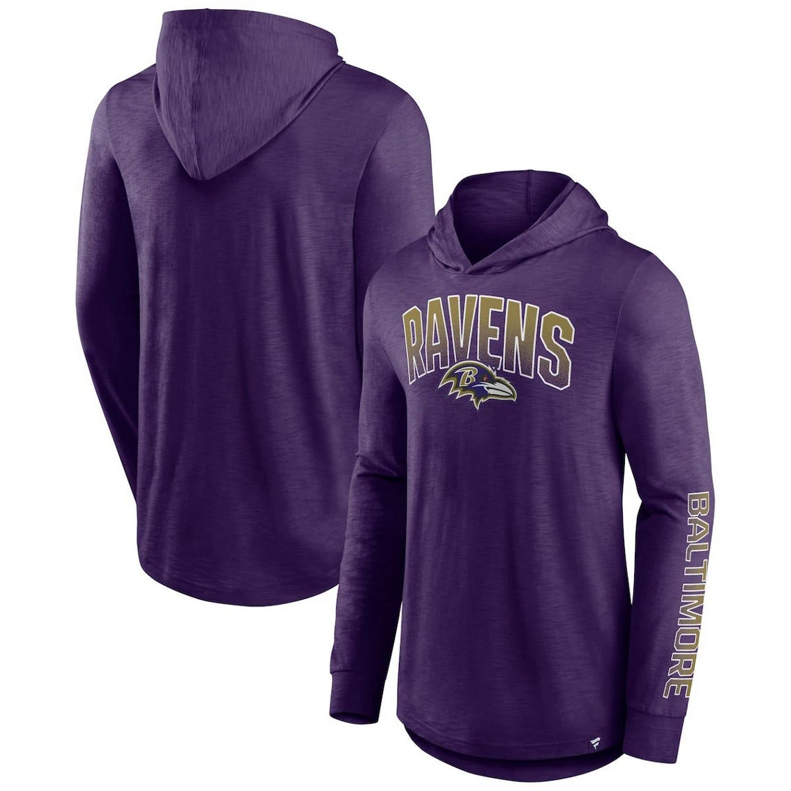 Men's Fanatics Branded Purple Baltimore Ravens Front Runner Pullover Hoodie 3 Men's Fanatics Branded Purple Baltimore Ravens Front Runner Pullover Hoodie