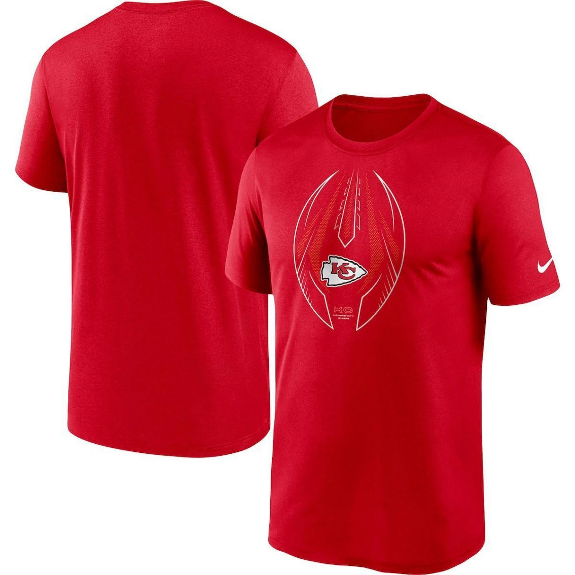 Nike Men's Red Kansas City Chiefs Team Legend Icon Performance T-Shirt 4 Nike Men's Red Kansas City Chiefs Team Legend Icon Performance T-Shirt - Image 2