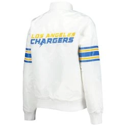 Starter Women's White Los Angeles Chargers Line Up Satin Full-Snap Varsity Jacket 9 Starter Women's White Los Angeles Chargers Line Up Satin Full-Snap Varsity Jacket -Mitchell & Ness store DSCO1152521107 3550 ALT3