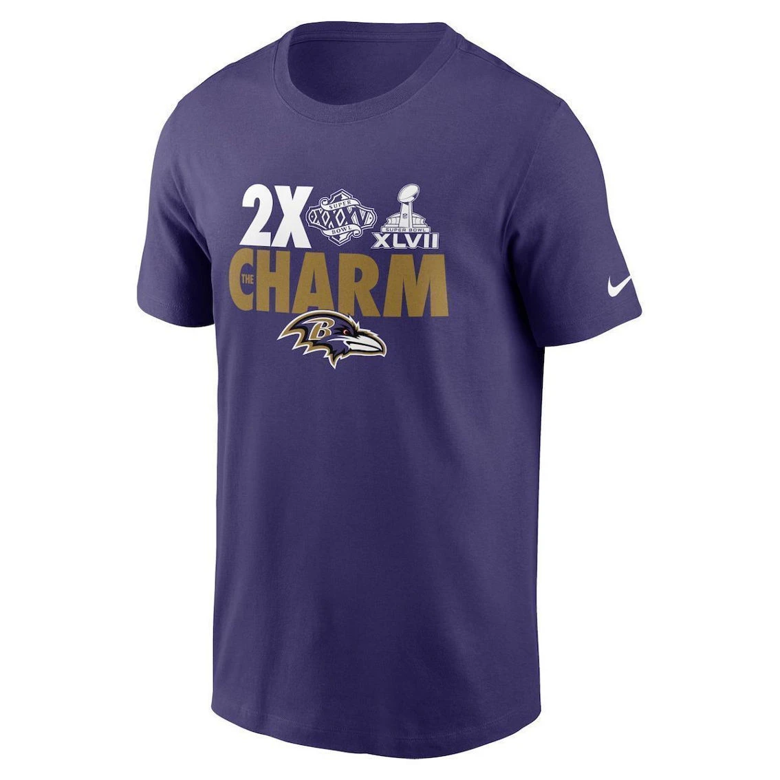 Men's Nike Purple Baltimore Ravens Hometown Collection 2x Super Bowl Champions T-Shirt 5 Men's Nike Purple Baltimore Ravens Hometown Collection 2x Super Bowl Champions T-Shirt - Image 3