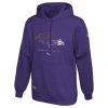 Men's New Era Purple Baltimore Ravens Combine Authentic Watson Pullover Hoodie