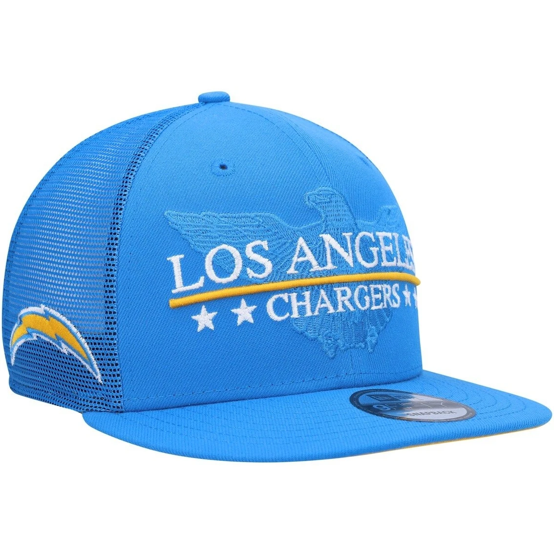 New Era Men's Powder Blue Los Angeles Chargers Totem 9FIFTY Snapback Hat 4 New Era Men's Powder Blue Los Angeles Chargers Totem 9FIFTY Snapback Hat - Image 2