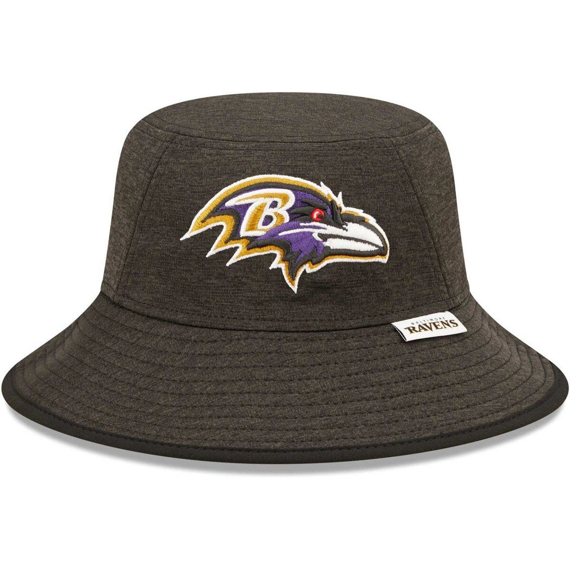 New Era Men's Heather Black Baltimore Ravens Bucket Hat 4 New Era Men's Heather Black Baltimore Ravens Bucket Hat - Image 2