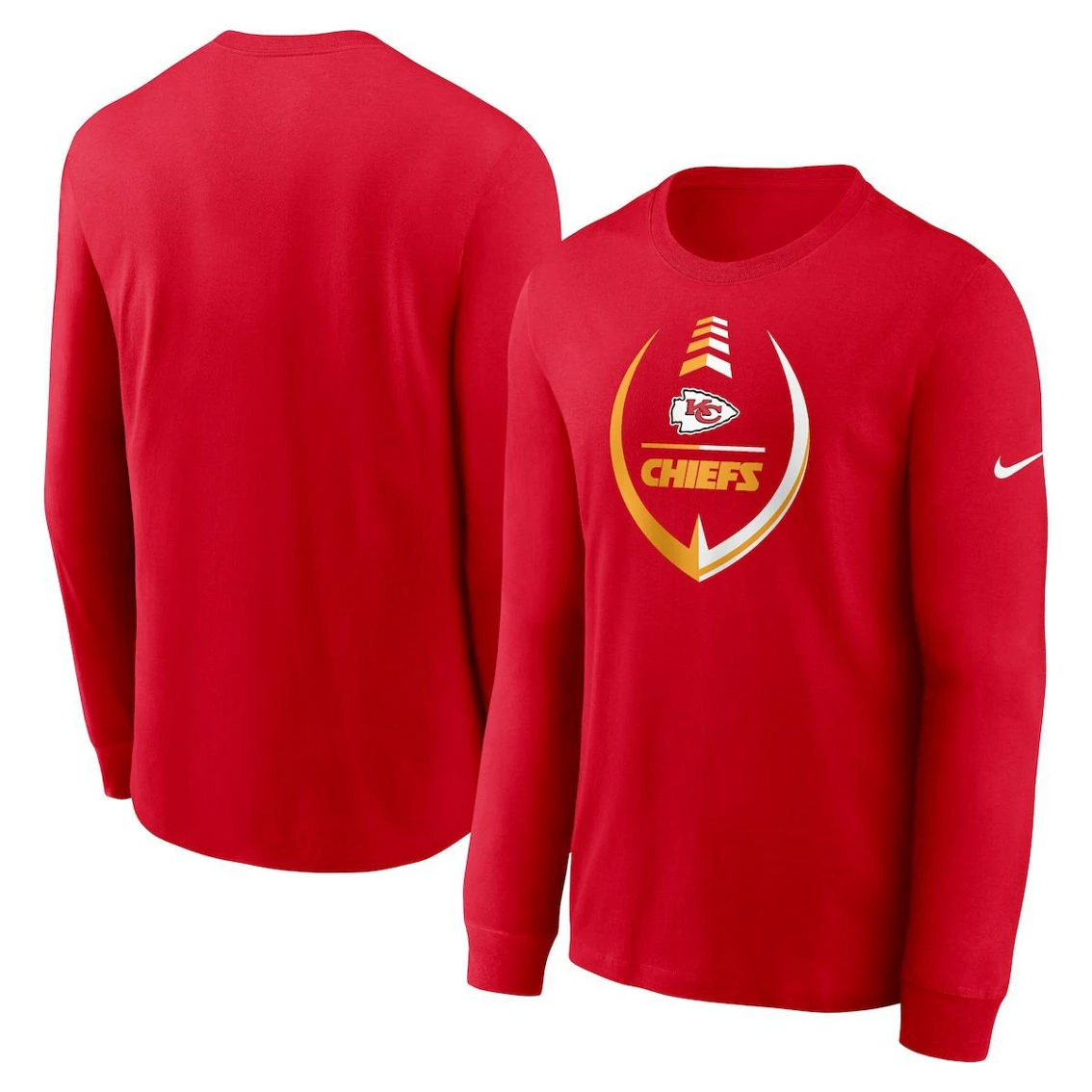 Nike Men's Red Kansas City Chiefs Logo Icon Legend Performance Long Sleeve T-Shirt 4 Nike Men's Red Kansas City Chiefs Logo Icon Legend Performance Long Sleeve T-Shirt - Image 2
