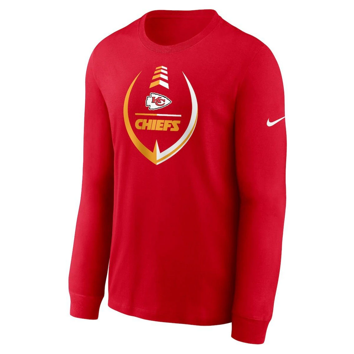 Nike Men's Red Kansas City Chiefs Logo Icon Legend Performance Long Sleeve T-Shirt 5 Nike Men's Red Kansas City Chiefs Logo Icon Legend Performance Long Sleeve T-Shirt - Image 3