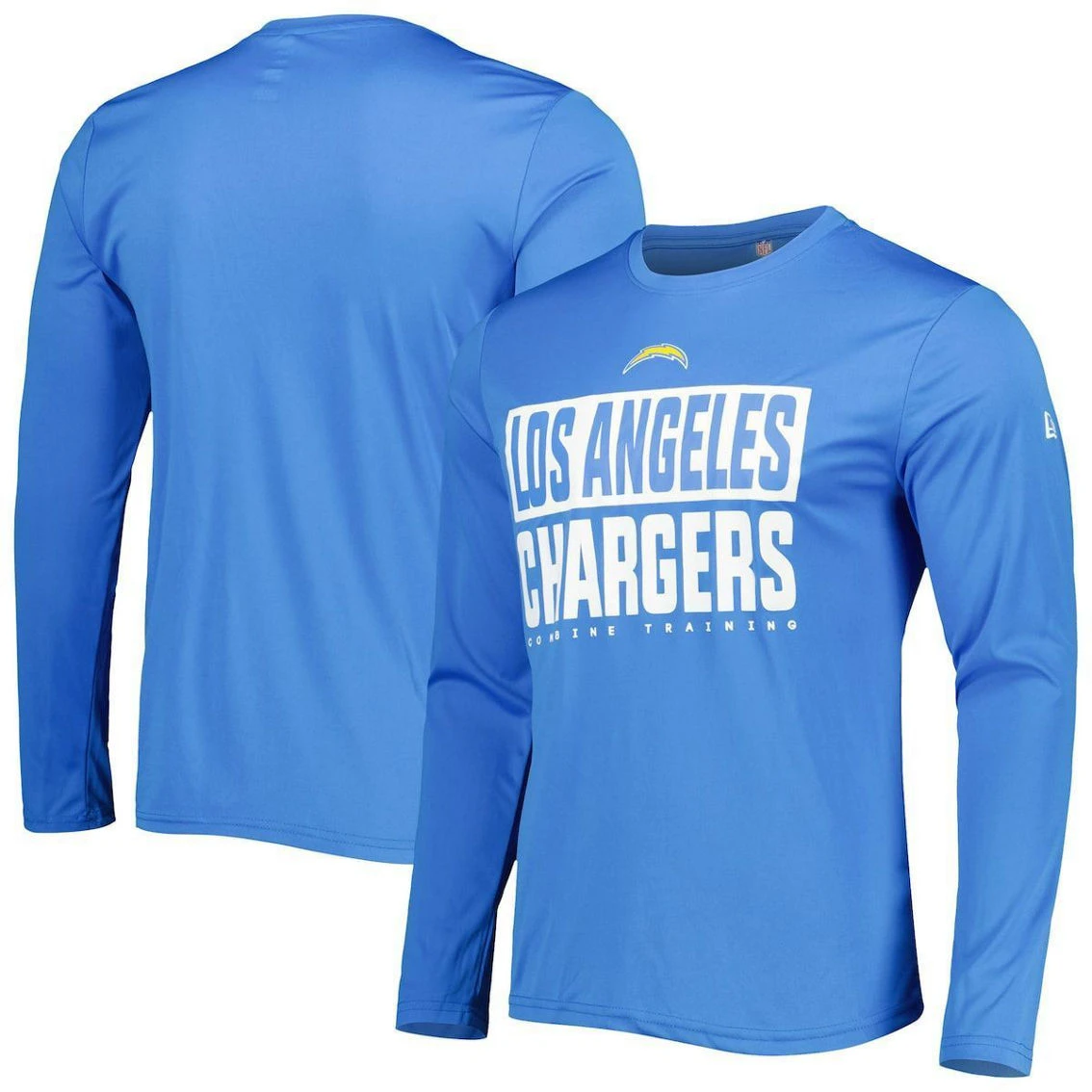 New Era Men's Powder Blue Los Angeles Chargers Combine Authentic Offsides Long Sleeve T-Shirt 4 New Era Men's Powder Blue Los Angeles Chargers Combine Authentic Offsides Long Sleeve T-Shirt - Image 2