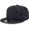 New Era Men's Black Baltimore Ravens Amoeba Camo 59FIFTY Fitted Hat -Mitchell & Ness store DSCO1153008922 1007