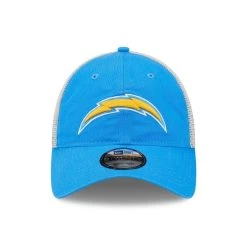 New Era Men's Powder Blue/Natural Los Angeles Chargers Loyal 9TWENTY Trucker Snapback Hat 8 New Era Men's Powder Blue/Natural Los Angeles Chargers Loyal 9TWENTY Trucker Snapback Hat -Mitchell & Ness store DSCO1153010814 1191 ALT2