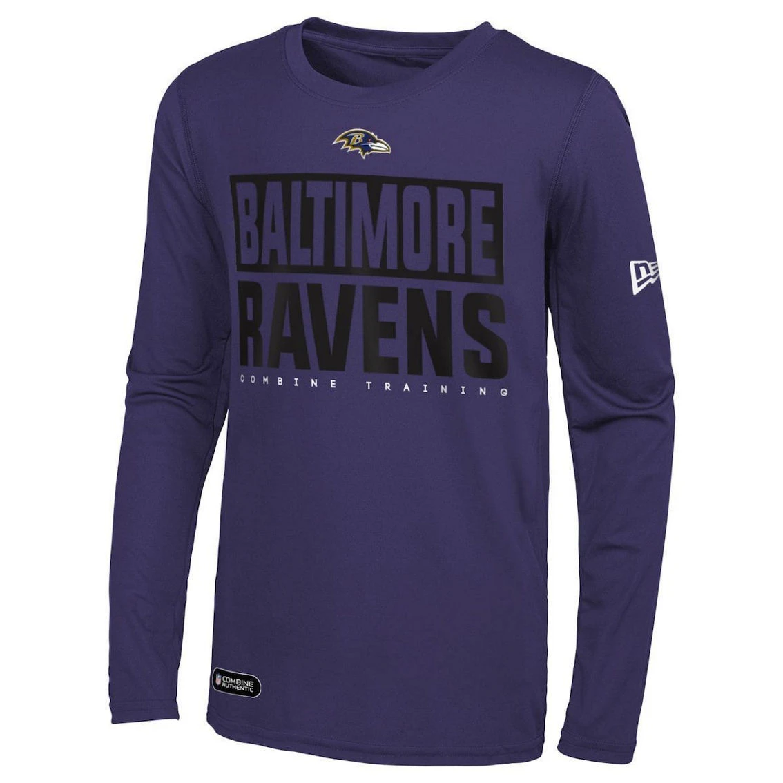 New Era Men's Purple Baltimore Ravens Combine Authentic Offsides Long Sleeve T-Shirt 3 New Era Men's Purple Baltimore Ravens Combine Authentic Offsides Long Sleeve T-Shirt