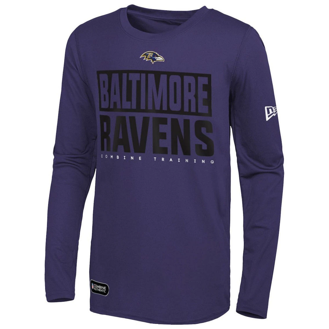 New Era Men's Purple Baltimore Ravens Combine Authentic Offsides Long Sleeve T-Shirt 5 New Era Men's Purple Baltimore Ravens Combine Authentic Offsides Long Sleeve T-Shirt - Image 3