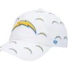 '47 Women's White Los Angeles Chargers Team Confetti Clean Up Adjustable Hat