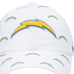 '47 Women's White Los Angeles Chargers Team Confetti Clean Up Adjustable Hat -Mitchell & Ness store DSCO1153011720 3550 ALT2