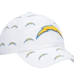 '47 Women's White Los Angeles Chargers Team Confetti Clean Up Adjustable Hat -Mitchell & Ness store DSCO1153011720 3550 ALT3