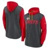 Nike Men's Heathered Charcoal/Red Kansas City Chiefs Surrey Legacy Pullover Hoodie -Mitchell & Ness store DSCO1153012326 FJad