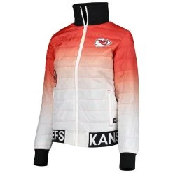 The Wild Collective Women's Red/White Kansas City Chiefs Color Block Full-Zip Puffer Jacket -Mitchell & Ness store DSCO1153012878 2910 ALT2