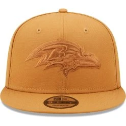 Men's New Era Brown Baltimore Ravens Color Pack 9FIFTY Snapback Hat -Mitchell & Ness store DSCO1153013960 1453 ALT2