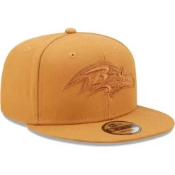 Men's New Era Brown Baltimore Ravens Color Pack 9FIFTY Snapback Hat -Mitchell & Ness store DSCO1153013960 1453 ALT3