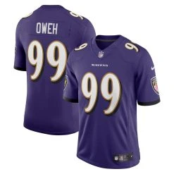 Nike Men's Odafe Oweh Purple Baltimore Ravens Vapor Limited Jersey