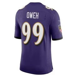 Nike Men's Odafe Oweh Purple Baltimore Ravens Vapor Limited Jersey -Mitchell & Ness store DSCO1153014378 2729 ALT3