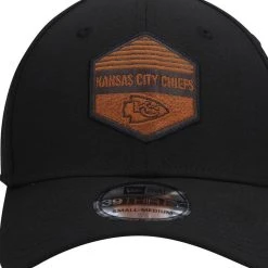 Men's New Era Black Kansas City Chiefs Gulch 39THIRTY Flex Hat -Mitchell & Ness store DSCO1153014911 1007 ALT2