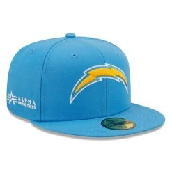 Men's New Era X Alpha Industries Powder Blue Los Angeles Chargers Alpha 59FIFTY Fitted Hat -Mitchell & Ness store DSCO1153015038 1191 ALT1