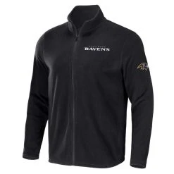NFL X Darius Rucker Collection By Fanatics Men's Black Baltimore Ravens Polar Full-Zip Jacket -Mitchell & Ness store DSCO1153015520 1007 ALT2