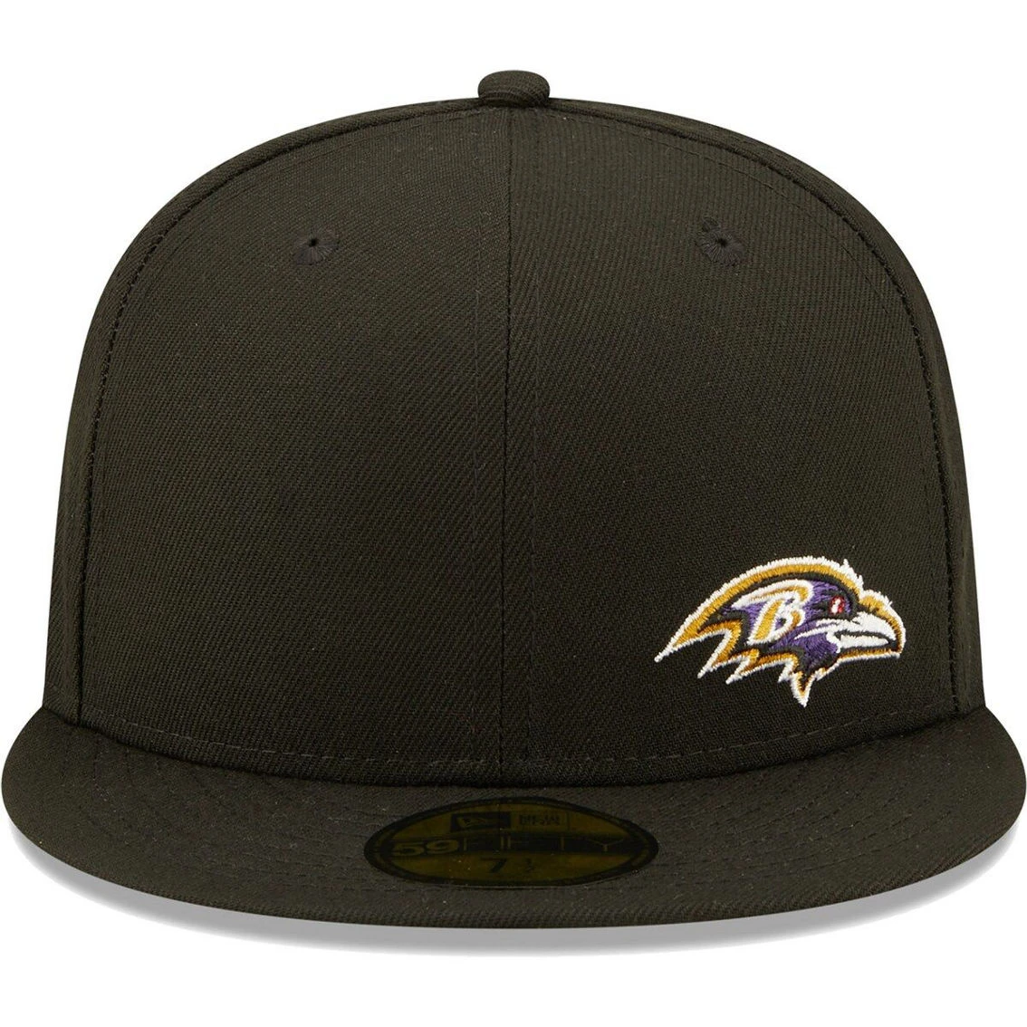 Men's New Era Black Baltimore Ravens Flawless 59FIFTY Fitted Hat 5 Men's New Era Black Baltimore Ravens Flawless 59FIFTY Fitted Hat - Image 3