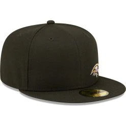 Men's New Era Black Baltimore Ravens Flawless 59FIFTY Fitted Hat 9 Men's New Era Black Baltimore Ravens Flawless 59FIFTY Fitted Hat -Mitchell & Ness store DSCO1153015578 1007 ALT3