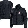 WEAR By Erin Andrews Women's Black Kansas City Chiefs Puffer Full-Zip Jacket -Mitchell & Ness store DSCO1153015580 1007