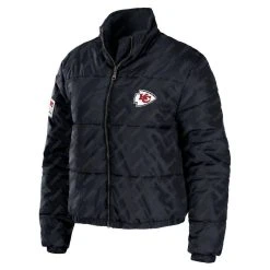 WEAR By Erin Andrews Women's Black Kansas City Chiefs Puffer Full-Zip Jacket -Mitchell & Ness store DSCO1153015580 1007 ALT2