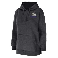 WEAR By Erin Andrews Women's Heather Charcoal Baltimore Ravens Fleece Pullover Hoodie -Mitchell & Ness store DSCO1153015668 4135 ALT2
