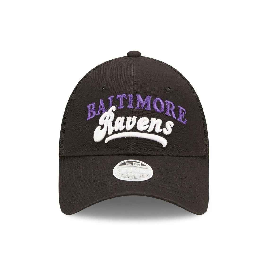 New Era Women's Black Baltimore Ravens Team Trucker 9FORTY Snapback Hat 5 New Era Women's Black Baltimore Ravens Team Trucker 9FORTY Snapback Hat - Image 3