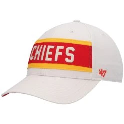 '47 Men's Cream Kansas City Chiefs Crossroad MVP Adjustable Hat -Mitchell & Ness store DSCO1153016765 6662 ALT3