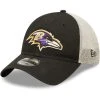 New Era Men's Black/Natural Baltimore Ravens Loyal 9TWENTY Trucker Snapback Hat -Mitchell & Ness store DSCO1153017521 1007