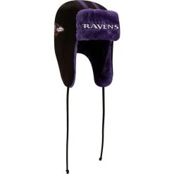 New Era Men's Black Baltimore Ravens Helmet Head Trapper Knit Hat 9 New Era Men's Black Baltimore Ravens Helmet Head Trapper Knit Hat -Mitchell & Ness store DSCO1153019065 1007 ALT3