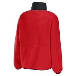 WEAR By Erin Andrews Women's Red Kansas City Chiefs Polar Fleece Raglan Full-Snap Jacket -Mitchell & Ness store DSCO1153020761 2910 ALT3