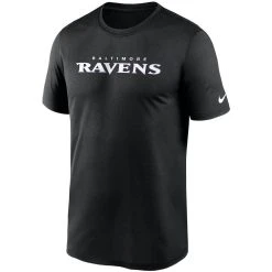 Men's Nike Black Baltimore Ravens Wordmark Legend Performance T-Shirt -Mitchell & Ness store DSCO1153021293 1007 ALT2