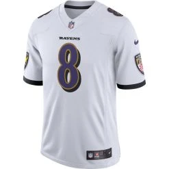 Nike Men's Lamar Jackson White Baltimore Ravens Vapor Limited Jersey 8 Nike Men's Lamar Jackson White Baltimore Ravens Vapor Limited Jersey -Mitchell & Ness store DSCO1153021362 3550 ALT2