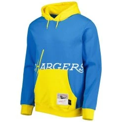 Mitchell & Ness Men's Powder Blue Los Angeles Chargers Big Face 5.0 Pullover Hoodie -Mitchell & Ness store DSCO1153021487 1191 ALT2