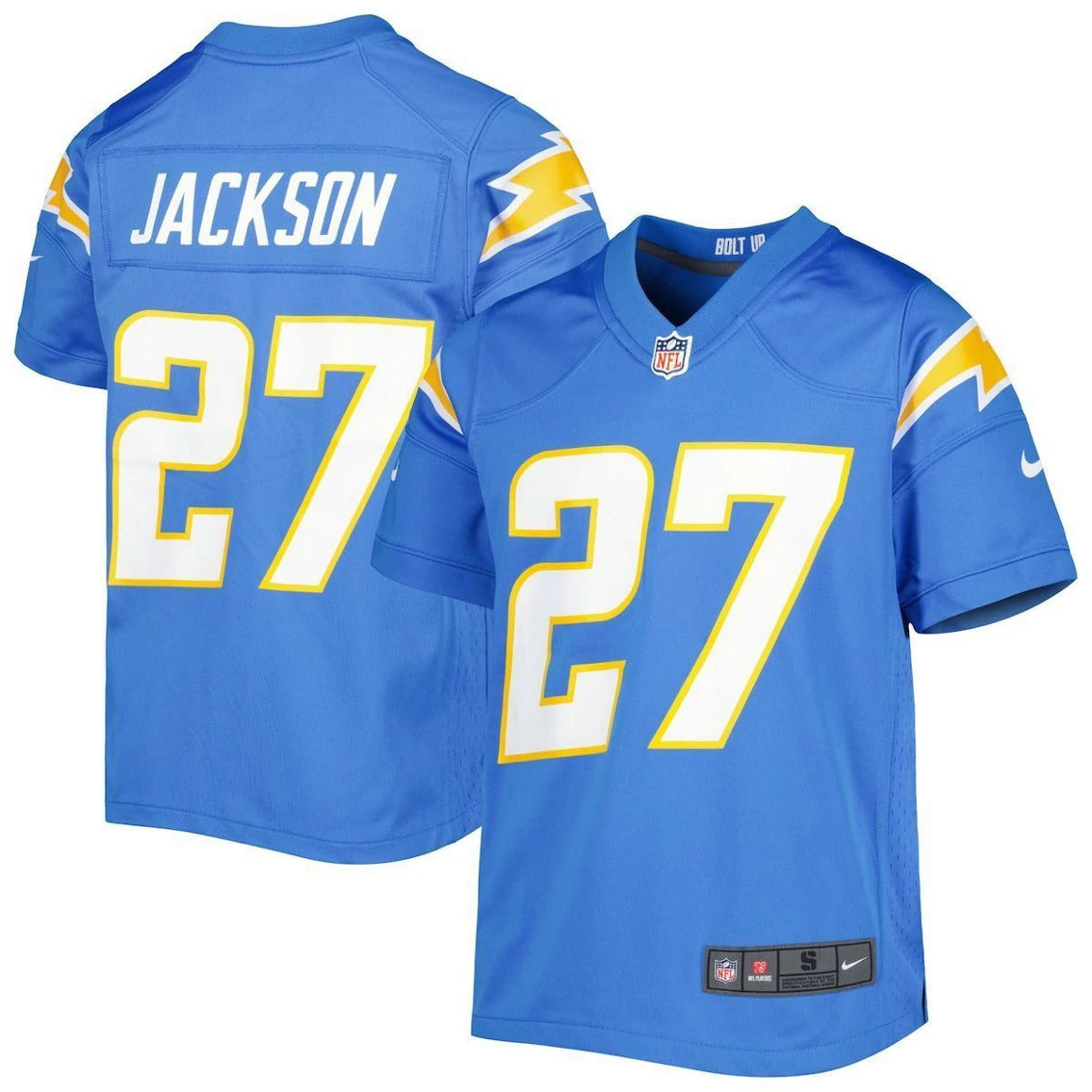 Nike Youth JC Jackson Powder Blue Los Angeles Chargers Game Jersey 3 Nike Youth JC Jackson Powder Blue Los Angeles Chargers Game Jersey