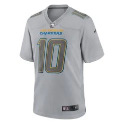Nike Men's Justin Herbert Gray Los Angeles Chargers Atmosphere Fashion Game Jersey -Mitchell & Ness store DSCO1153022548 1927 ALT2