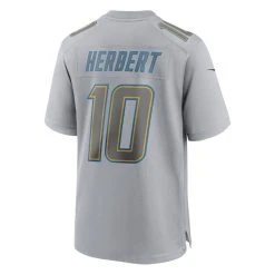 Nike Men's Justin Herbert Gray Los Angeles Chargers Atmosphere Fashion Game Jersey -Mitchell & Ness store DSCO1153022548 1927 ALT3
