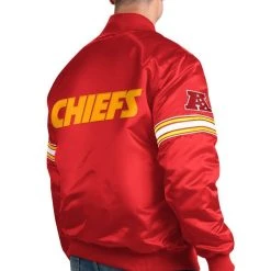Men's Starter Red Kansas City Chiefs The Pick And Roll Full-Snap Jacket 8 Men's Starter Red Kansas City Chiefs The Pick And Roll Full-Snap Jacket -Mitchell & Ness store DSCO1153024751 2910 ALT2