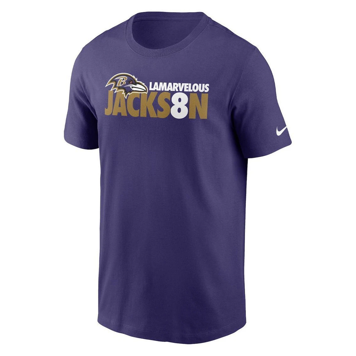 Nike Men's Lamar Jackson Purple Baltimore Ravens Player Graphic T-Shirt 5 Nike Men's Lamar Jackson Purple Baltimore Ravens Player Graphic T-Shirt - Image 3