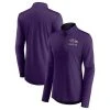 Women's Fanatics Branded Purple Baltimore Ravens Plus Size Worth The Drive Quarter-Zip Top