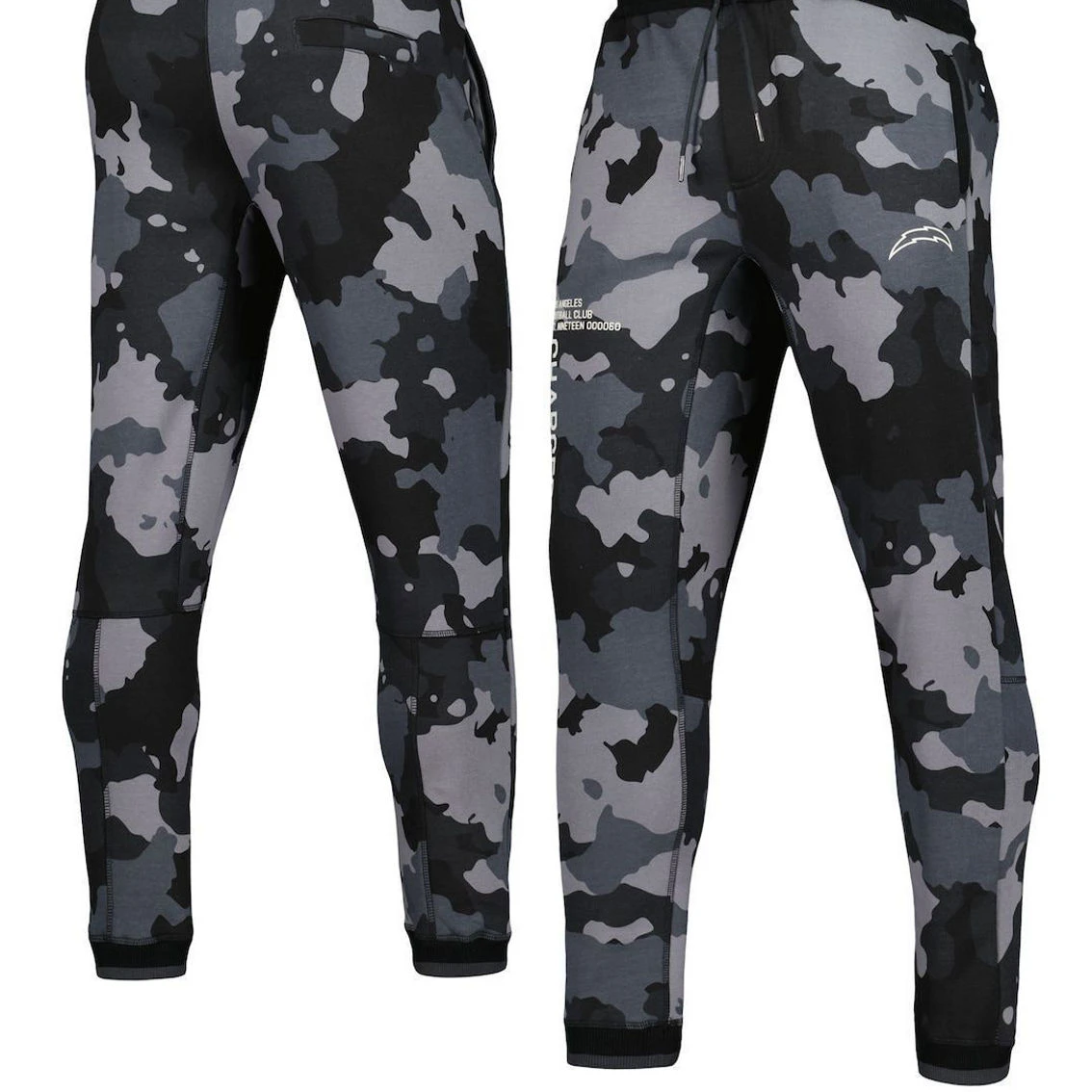 Unisex The Wild Collective Black Los Angeles Chargers Camo Jogger Pants 4 Unisex The Wild Collective Black Los Angeles Chargers Camo Jogger Pants - Image 2