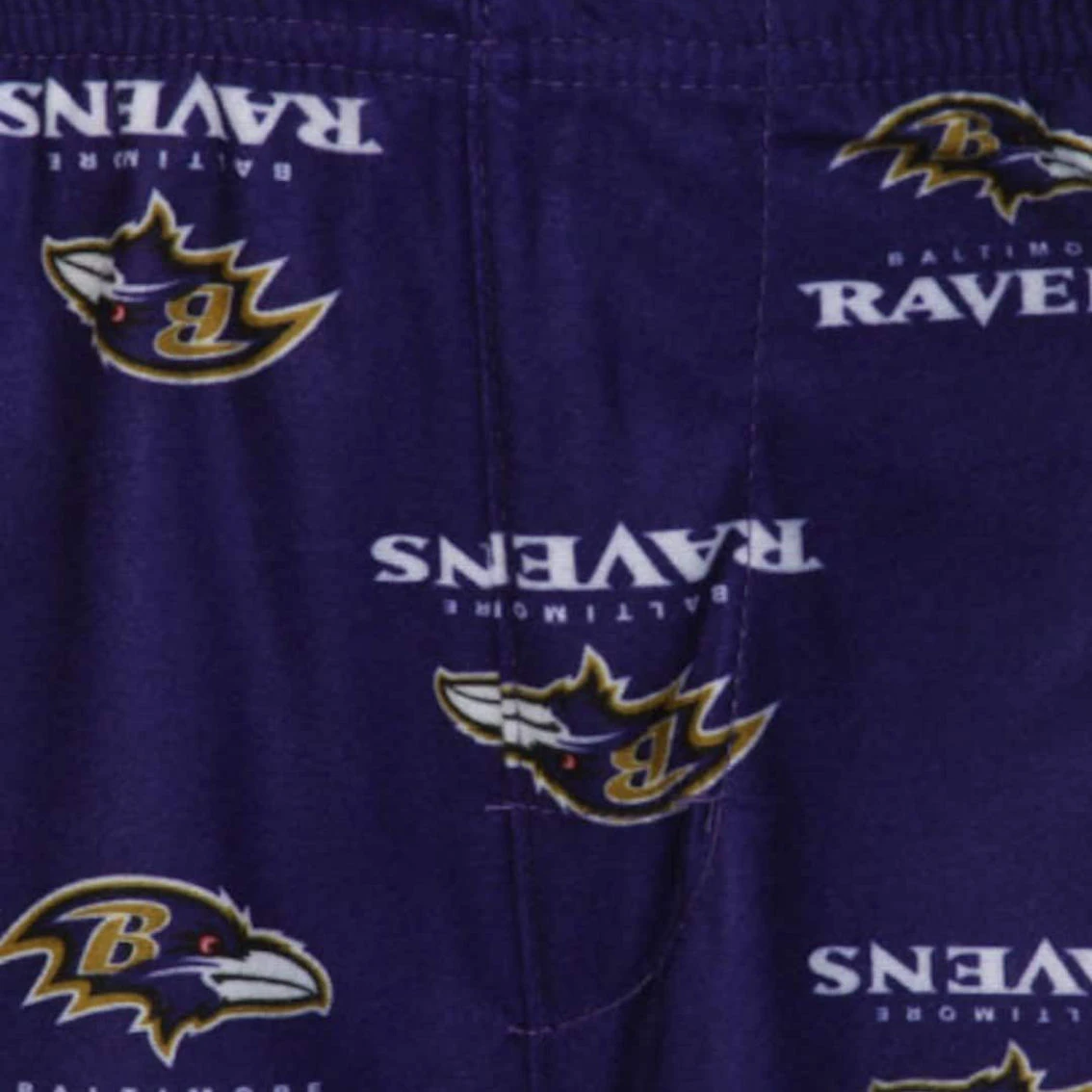 Outerstuff Baltimore Ravens Preschool Allover Logo Flannel Pajama Pants - Purple 5 Outerstuff Baltimore Ravens Preschool Allover Logo Flannel Pajama Pants - Purple - Image 3